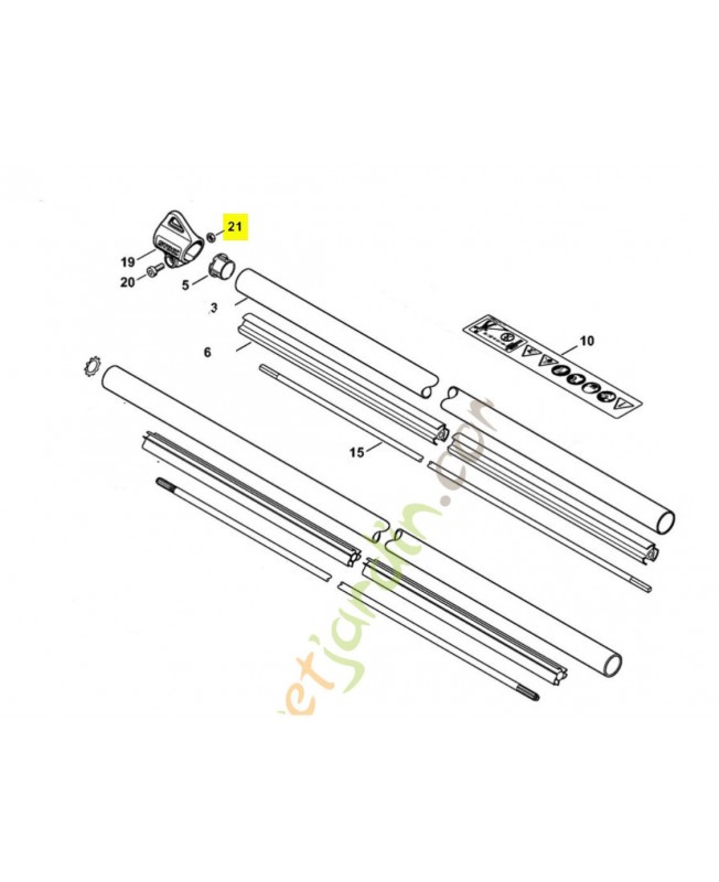 Ecrou m5 9210-260-0700. Pièce de rechange Sithl / Vicking