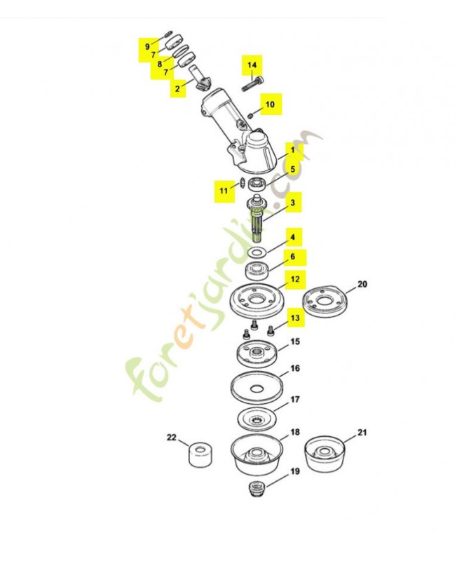 Carter du réducteur 4147-640-0104. Pièce de rechange Sithl / Vicking Carter du réducteur 4147-640-0104. Pièce de rechange Sithl / Vicking