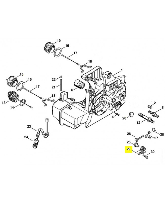 Pièce de recouvrement 1127-664-2200. Pièce détachée Stihl / Vicking
