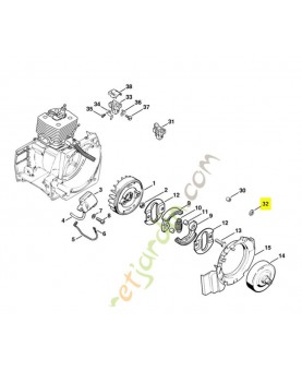 Rondelle Stihl Réf 0000-958-0809