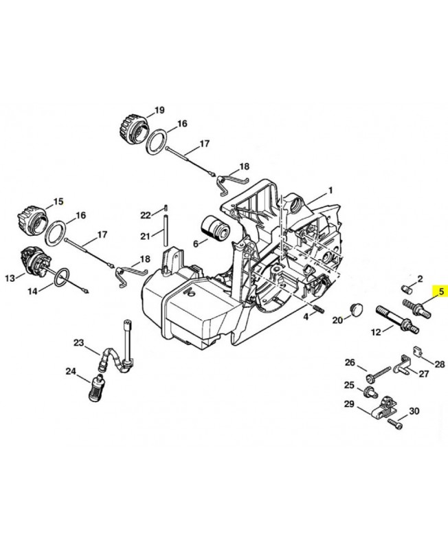 Vis d'assemblage a embase Stihl réf 1127-664-2400 - Pièce détachée Stihl / Vicking