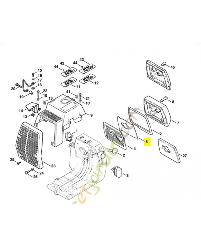 Filtre additionnel 4116-141-0300 stihl
