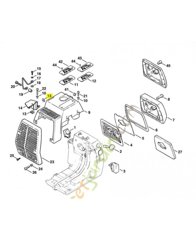 Ecrou 9286-620-9810 . Pièce de rechange Sithl / Vicking