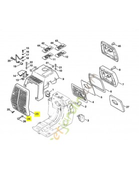 Capot protecteur Stihl ref. 4116-140-7101