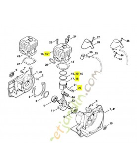 Cylindre piston d 46