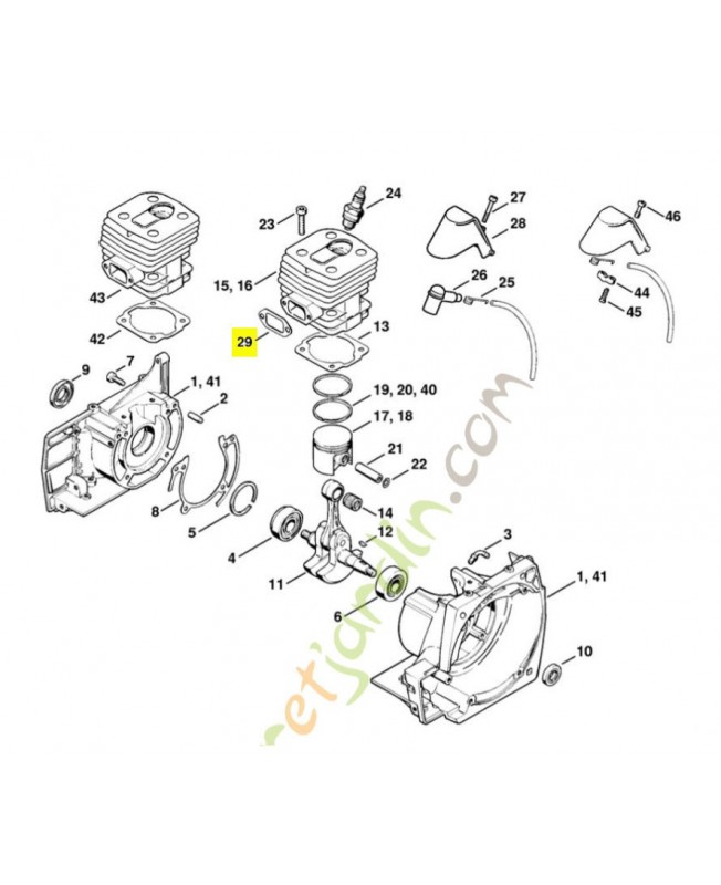 Joint échappement 4116-149-0600. Pièce de rechange Sithl / Vicking