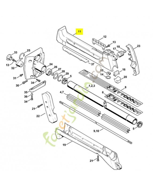 Carter av. superieur Stihl ref. 4116-791-1003