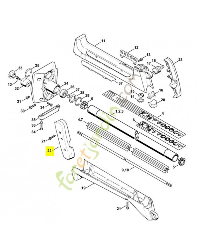 Pièce de serrage 4116-791-2802. Pièce de rechange Sithl / Vicking