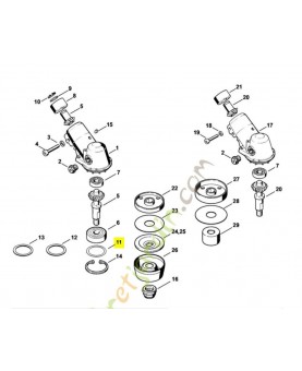 Rondelle 0000-958-3604. Pièce de rechange Sithl / Vicking