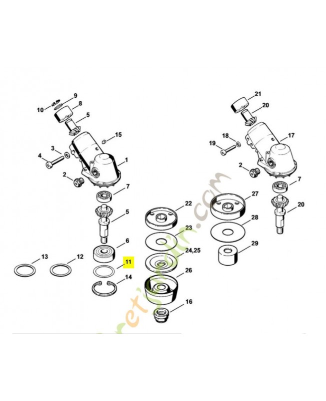 Rondelle 0000-958-3604. Pièce de rechange Sithl / Vicking