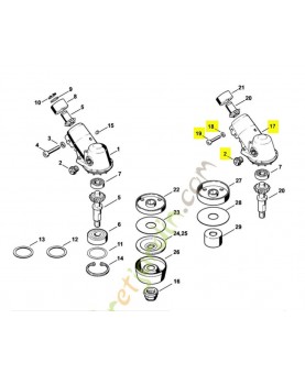 Carter reducteur Carter réducteur fs 360/420 4116-640-0512. Pièce de rechange Sithl / Vicking