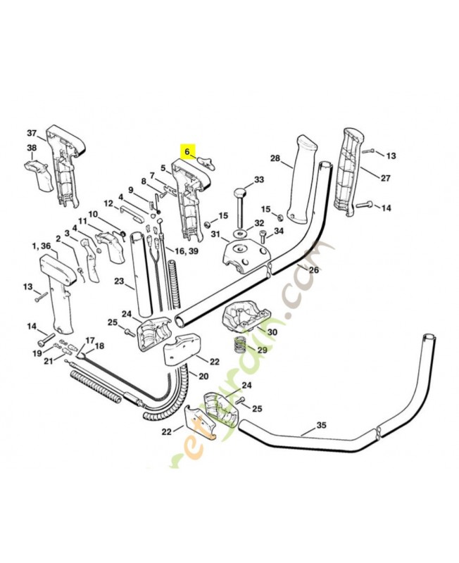 Curseur combiné Stihl réf. 4126-182-1700
