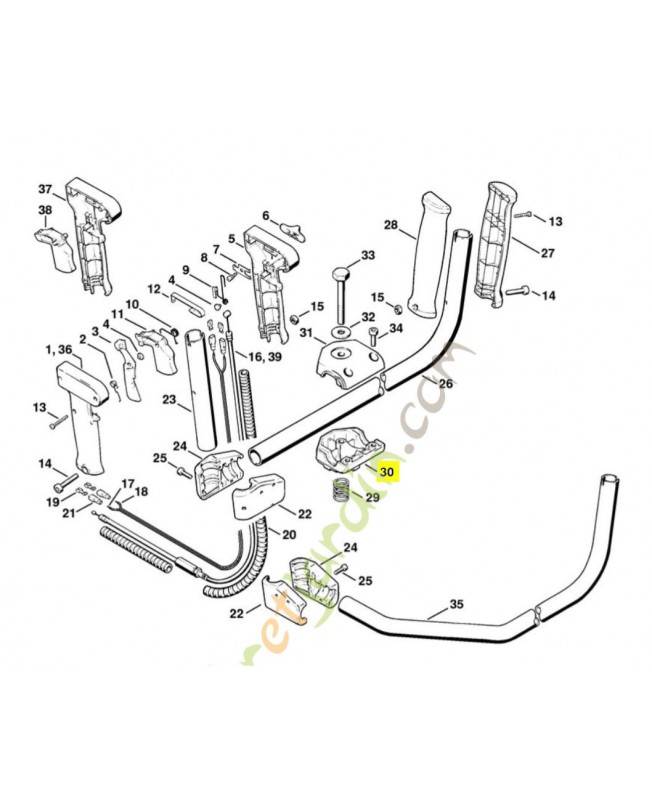 Monture serrage inferieure