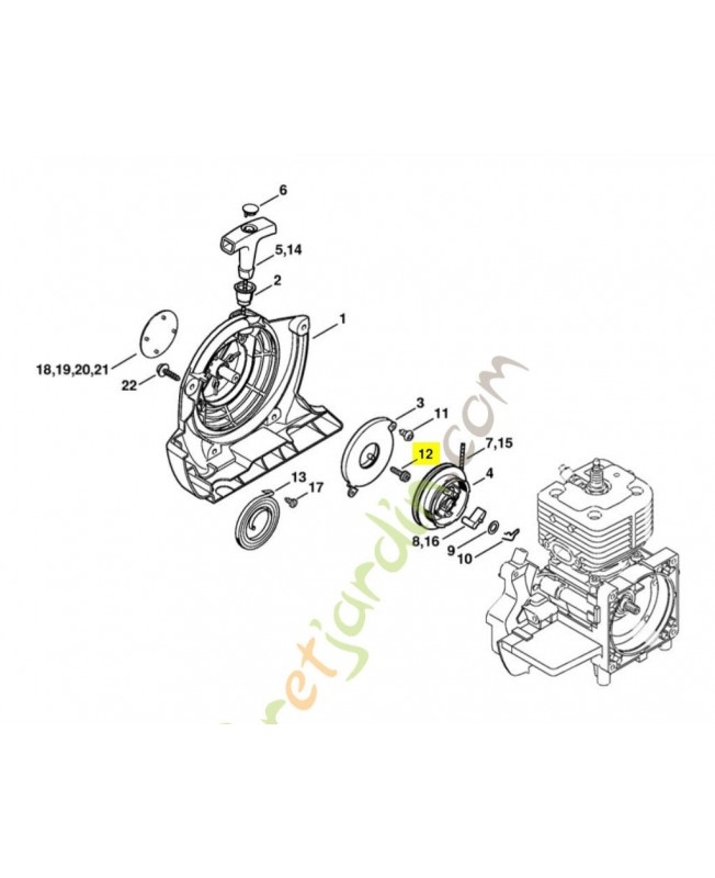 Vis à encoche Stihl réf. 4223-084-5600