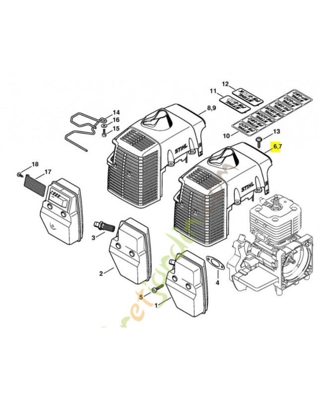 Capot moteur 4128-084-0909. Pièce de rechange Sithl / Vicking Capot moteur 4128-084-0909. Pièce de rechange Sithl / Vicking