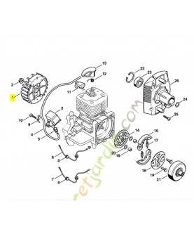 Rotor stihl ref. 4128-400-1200