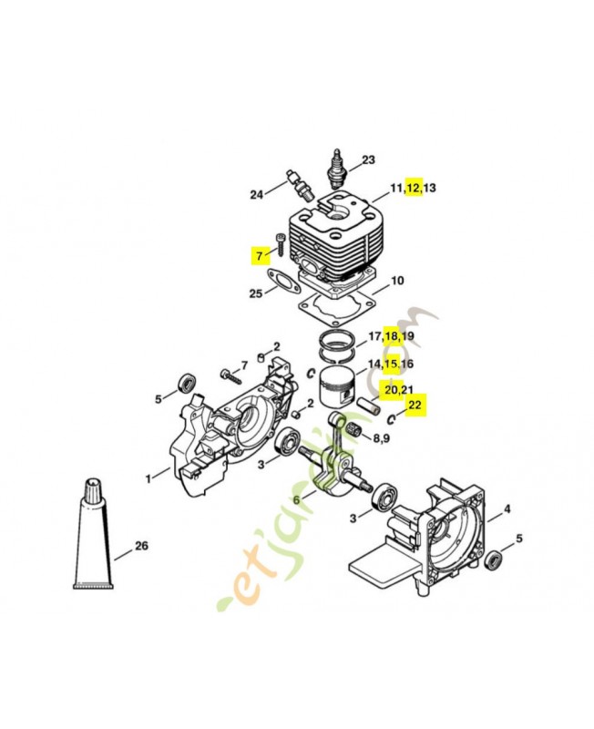 Cylindre+piston d 42 Cylindre+piston d 42