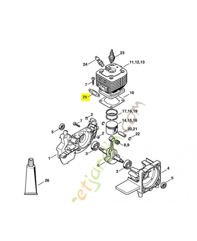 Joint echappement référence 4128-149-0600