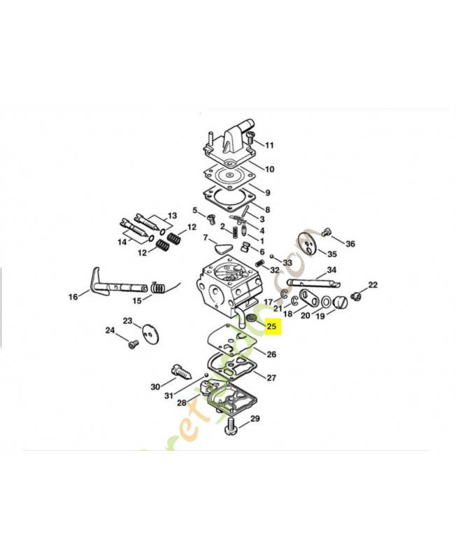 Tamis 1123-121-7800. Pièce de rechange Sithl / Vicking