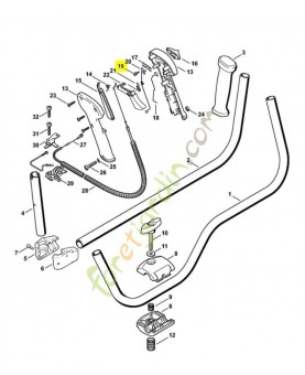 Vis à embase Stihl réf. 4128-182-6200- Pièce détachée Stihl