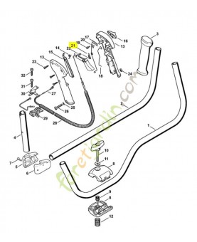 Ressort coudé Stihl réf. 4128-182-4500