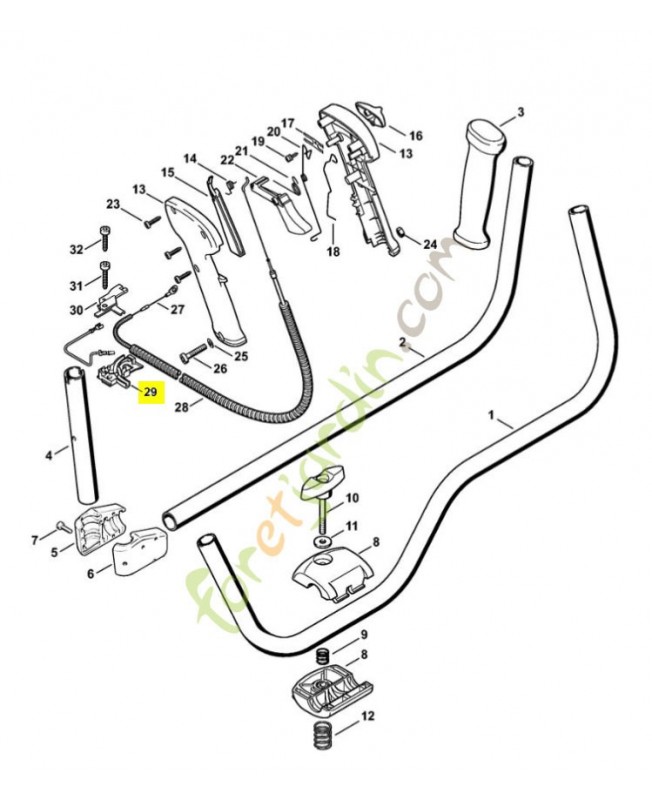 Crampon superieur