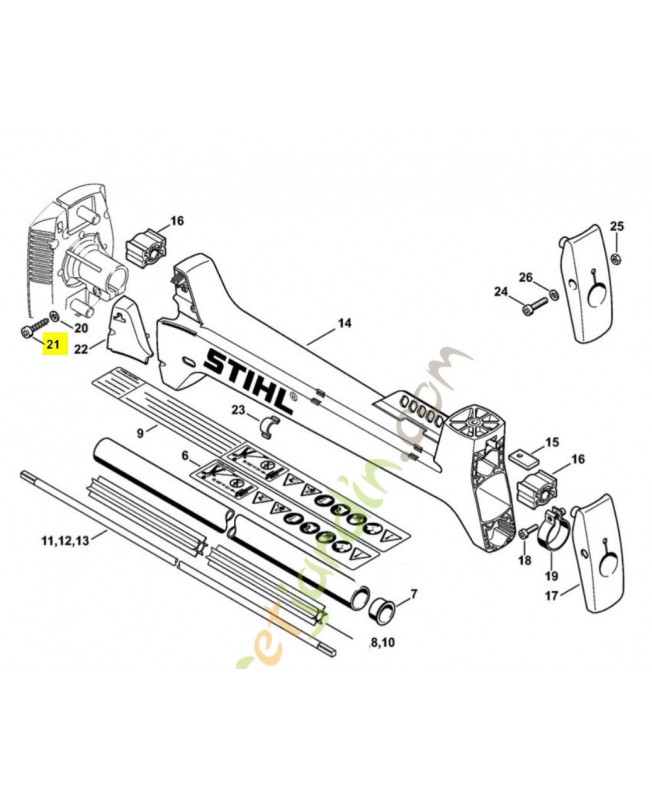 Vis cylind. d6x32 stihl réf : 9075-478-4718
