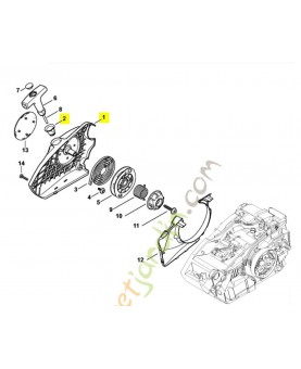 Carter ventilateur 1146-080-1800. Pièce de rechange Sithl / Vicking