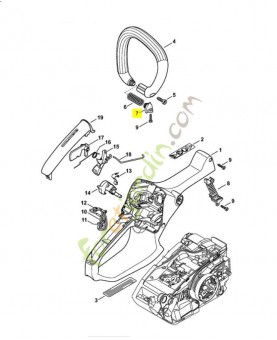 Bouchon de palier 1146-792-2904. Pièce de rechange Sithl / Vicking