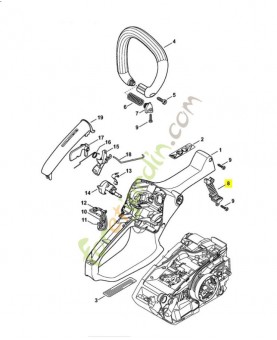 Ressort anti-vibration 1146-790-8300. Pièce détachée Stihl / Vicking