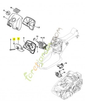 Chicane 1146-120-4101. Pièce détachée Stihl / Vicking