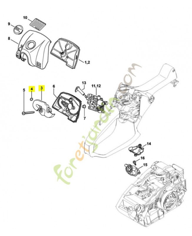 Chicane 1146-120-4101. Pièce détachée Stihl / Vicking Chicane 1146-120-4101. Pièce détachée Stihl / Vicking