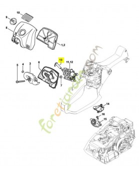 Levier volet démarrage 1146-121-6100. Pièce de rechange Sithl / Vicking