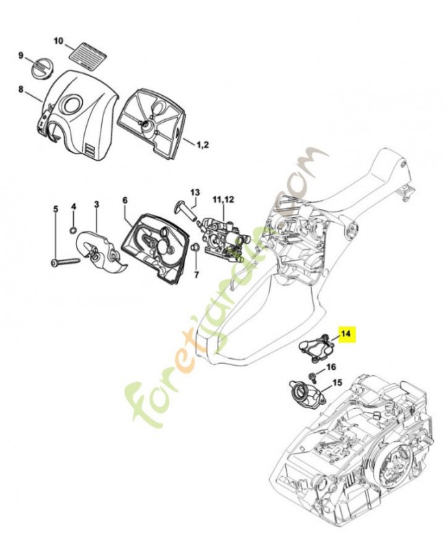 Recouvrement 1146-021-1700. Pièce de rechange Sithl / Vicking Recouvrement 1146-021-1700. Pièce de rechange Sithl / Vicking
