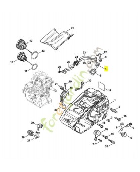 Tuyau 1146-358-7700. Pièce de rechange Sithl / Vicking