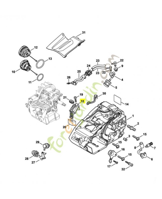 Butée 1146-792-9400. Pièce détachée Stihl / Vicking