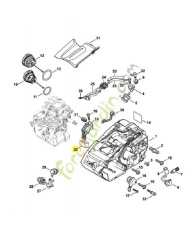 Butoir d’arrêt 1146-791-5901. Pièce détachée Stihl / Vicking