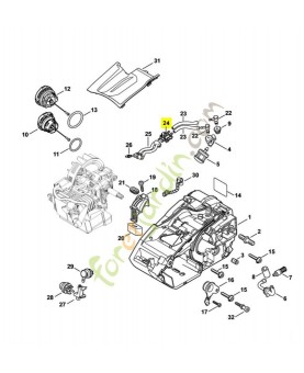 Pièce de raccordement 1146-353-2702. Pièce de rechange Sithl / Vicking