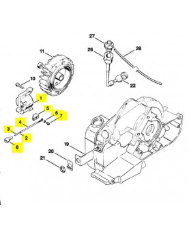 Repère 1 à 8 Bobine