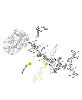 Pignon 3/8-6 dts 1146-640-2006. Pièce de rechange Sithl / Vicking