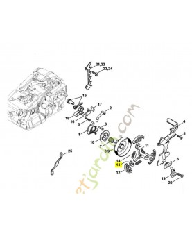 Pièce de fixation 1146-162-3000. Pièce de rechange Sithl / Vicking