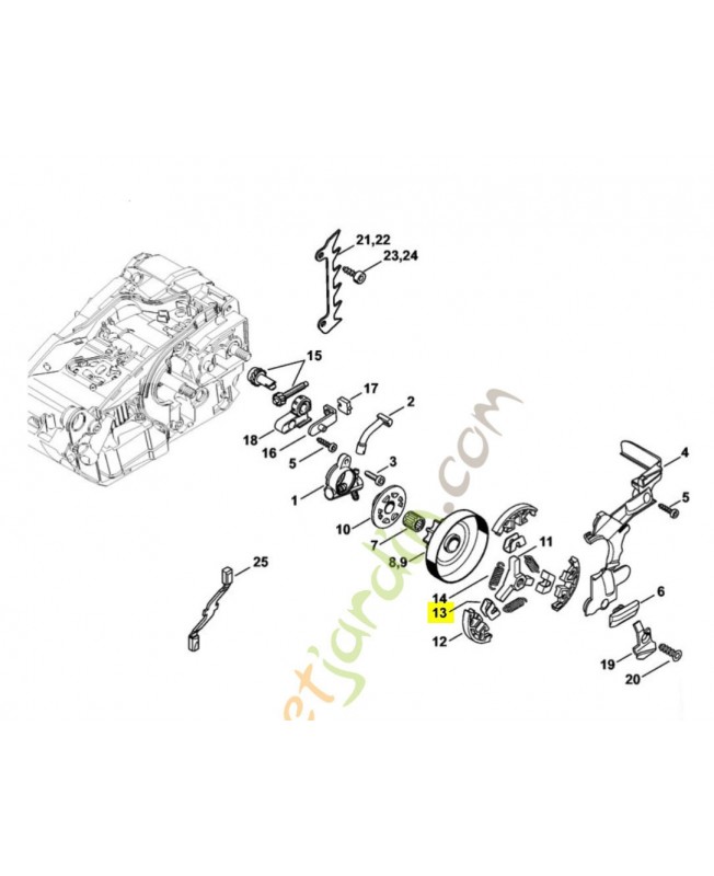 Pièce de fixation 1146-162-3000. Pièce de rechange Sithl / Vicking Pièce de fixation 1146-162-3000. Pièce de rechange Sithl / Vicking