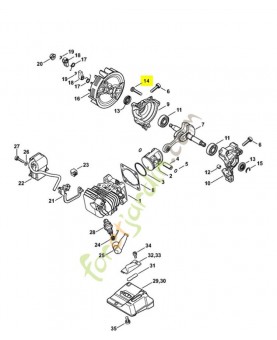 Vis cylindrique is-m 5x25 9022-500-1050. Pièce de rechange Sithl / Vicking
