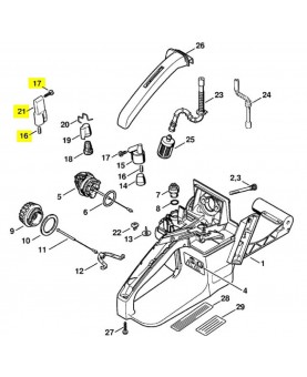 Repères 16-17 et 21 Aération
