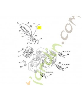 Cable de masse 125 mm