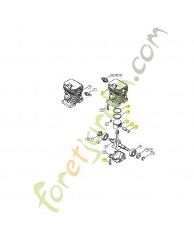  Cylindre avec piston