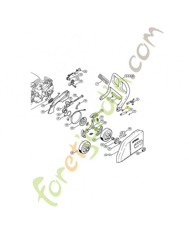 Rondelle 1141-162-9401. Pièce de rechange Sithl / Vicking