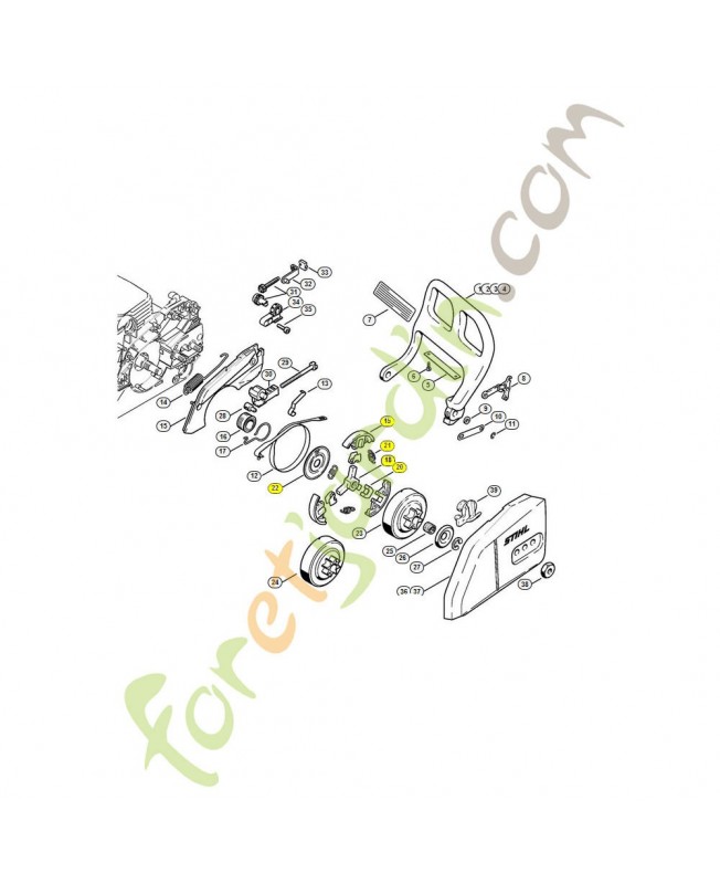 Embrayage 1123-160-2050 stihl Embrayage 1123-160-2050 stihl