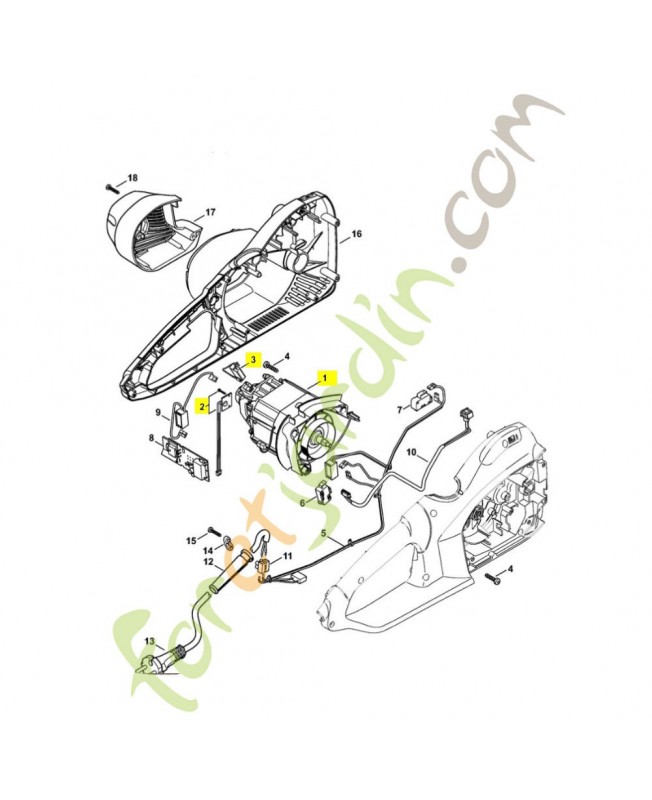 Moteur electrique stihl ref. 1210-600-0201