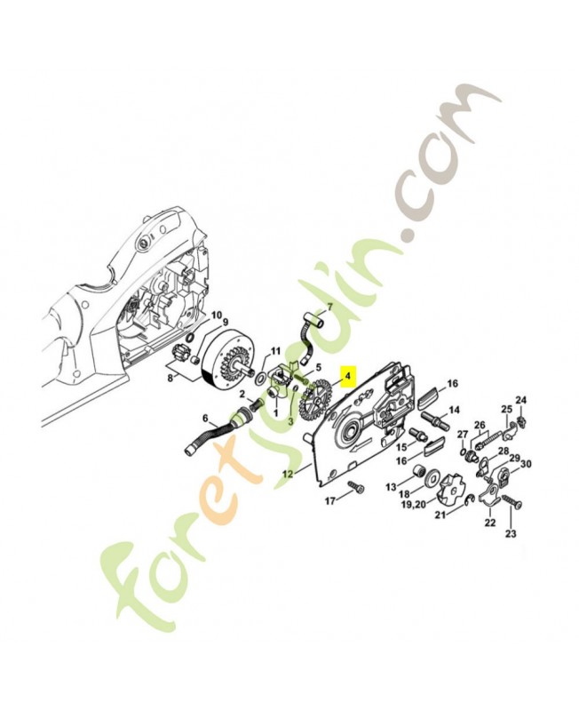 Pignon droit 1209-647-1800. Pièce détachée Stihl / Vicking